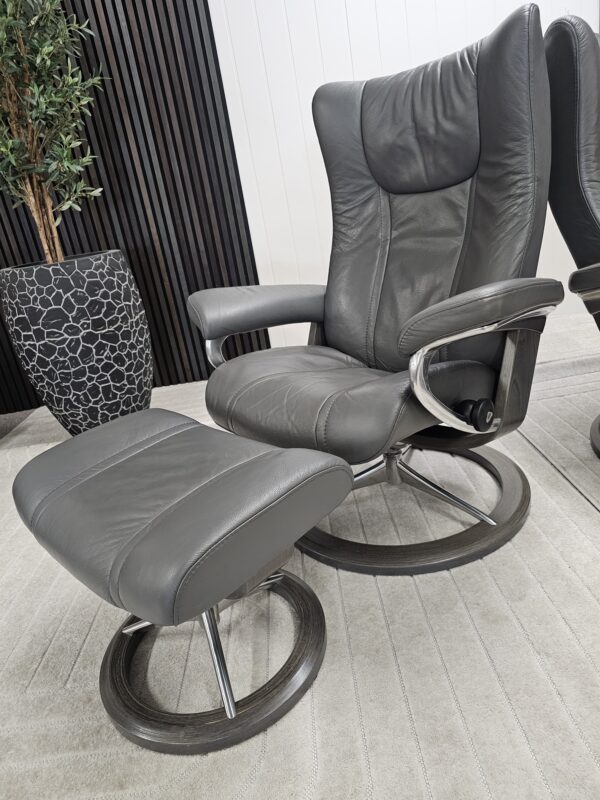 2 stk. Stressless Wing Signature lenestol m/krakk
