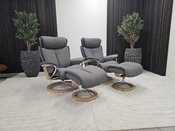 2 stk. Stressless® Magic Signature lenestol m/krakk