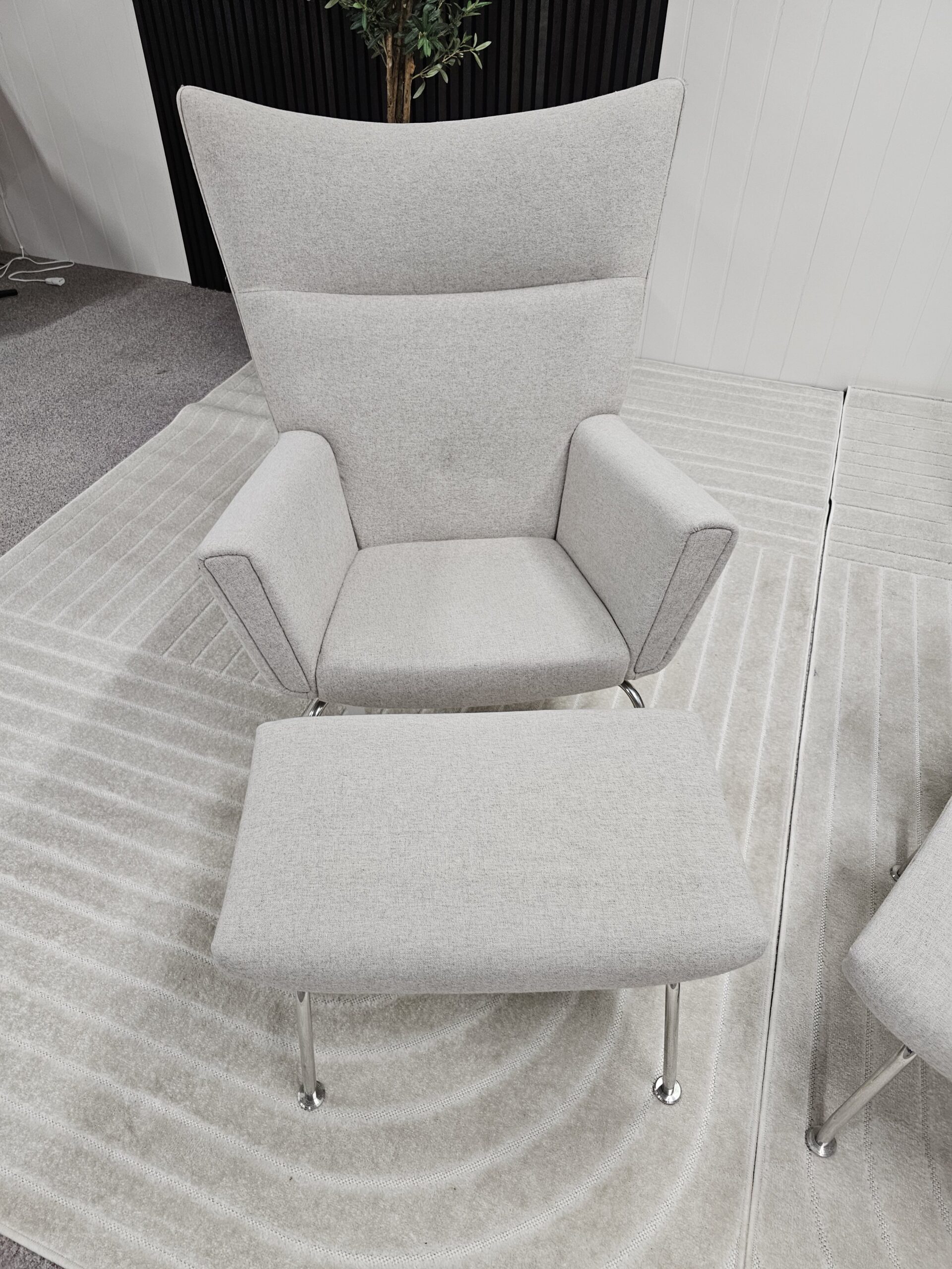 2 stk. lenestoler i stil med CH445 Wing fra Carl Hansen - Bilde 15