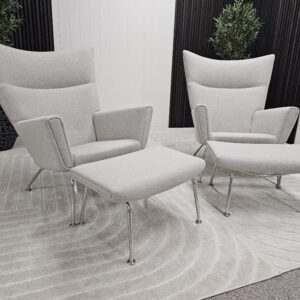 2 stk. lenestoler i stil med CH445 Wing fra Carl Hansen