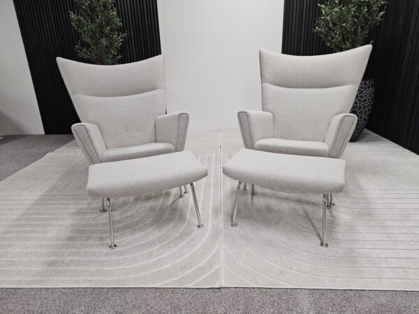 2 stk. lenestoler i stil med CH445 Wing fra Carl Hansen
