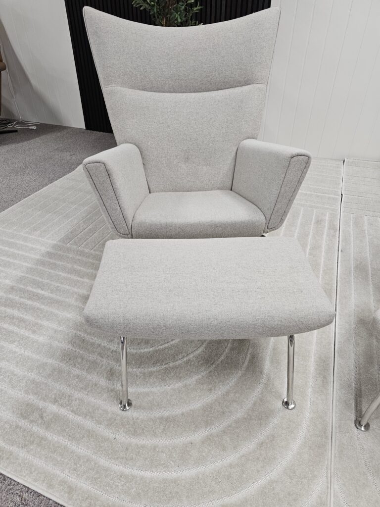 1 stk. lenestol i stil med CH445 Wing fra Carl Hansen