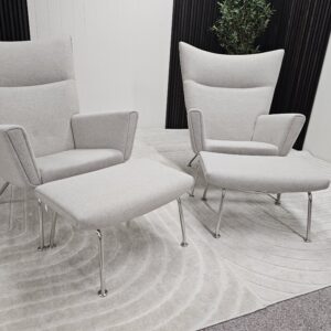 2 stk. lenestoler i stil med CH445 Wing fra Carl Hansen - Bilde 9