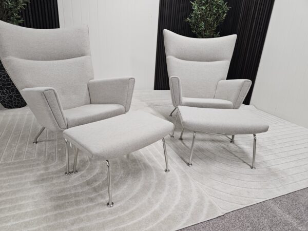 2 stk. lenestoler i stil med CH445 Wing fra Carl Hansen