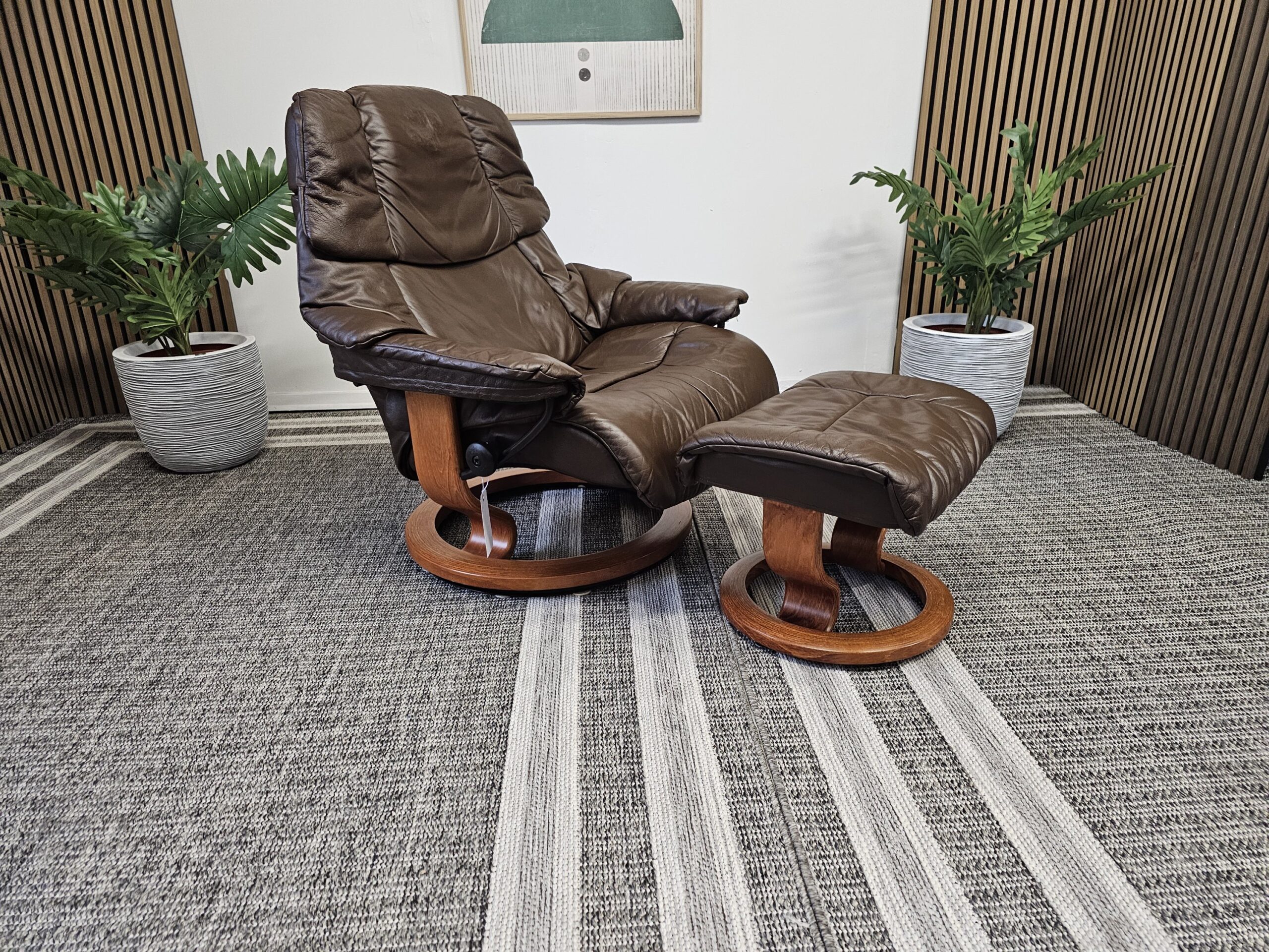 Brukt Stressless® Reno lenestol med krakk - Bilde 2