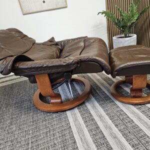 Brukt Stressless® Reno lenestol med krakk - Bilde 3