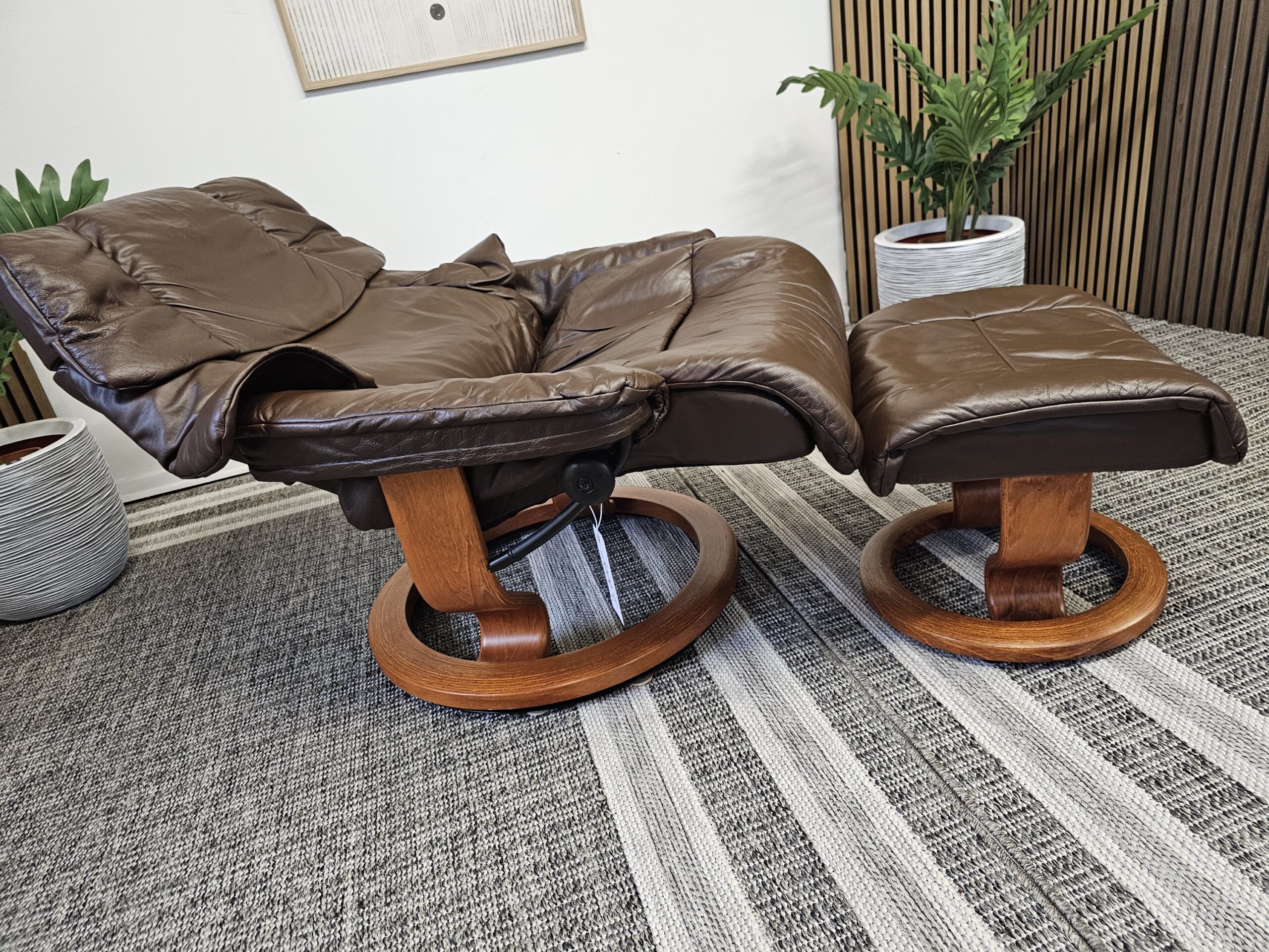 Brukt Stressless® Reno lenestol med krakk - Bilde 3