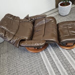 Brukt Stressless® Reno lenestol med krakk - Bilde 4