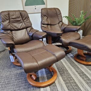 2 stk. Stressless® Reno lenestol m/krakk fra Ekornes