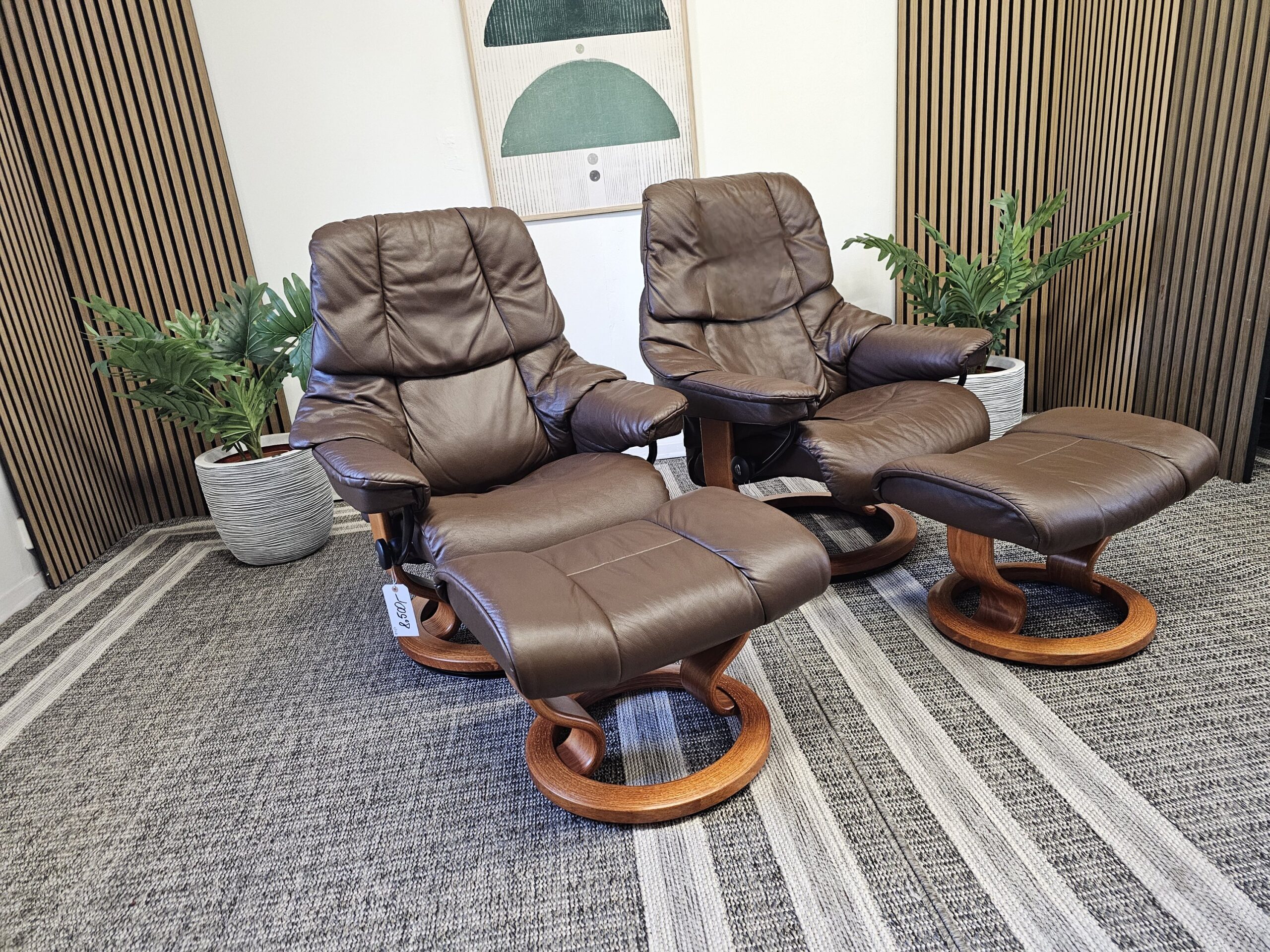 2 stk. Stressless® Reno lenestol m/krakk fra Ekornes - Bilde 2