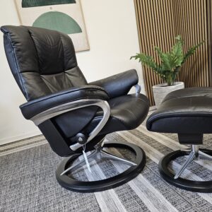 Stressless® Mayfair Signature lenestol med krakk - Bilde 4