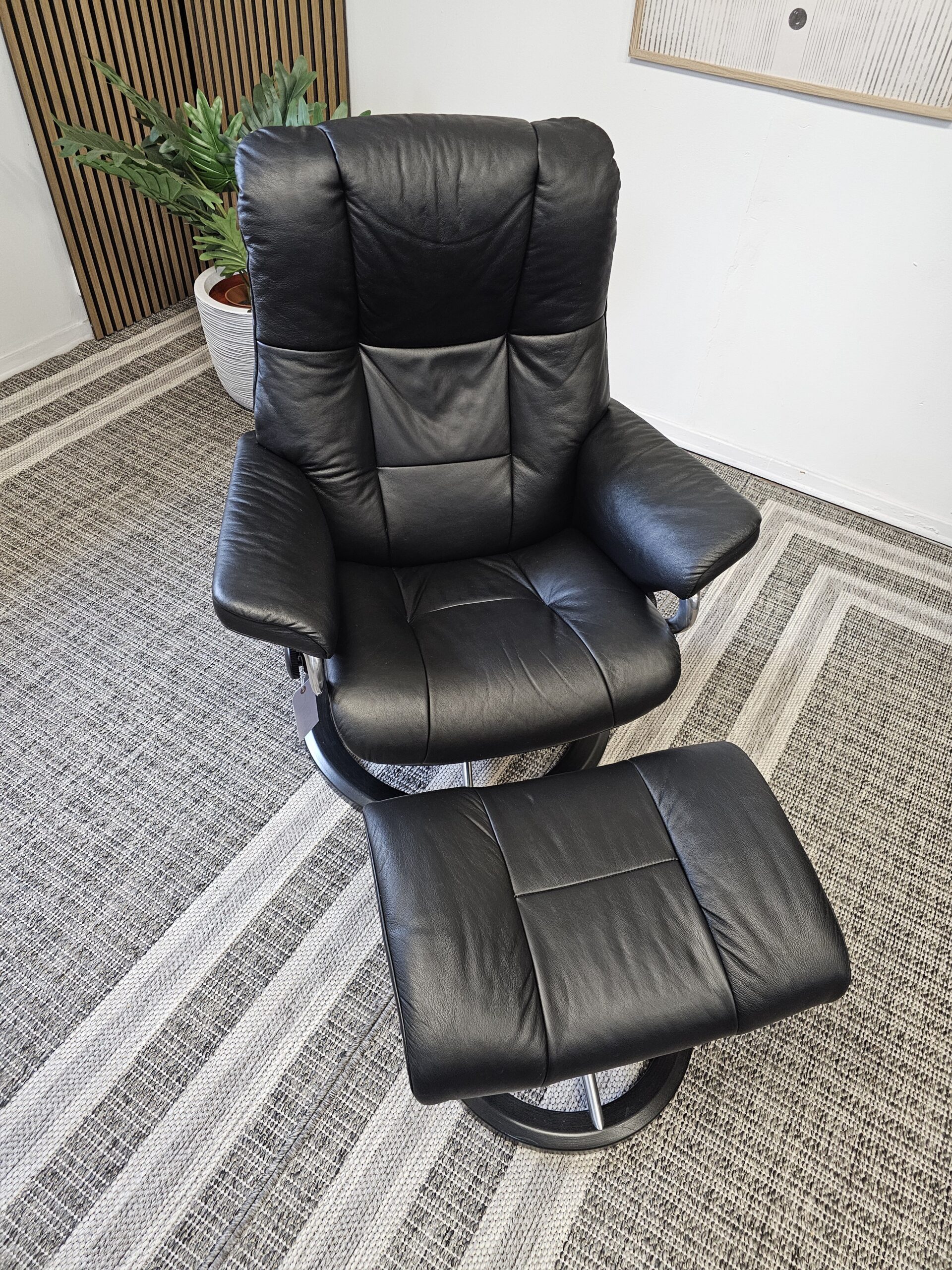 Stressless® Mayfair Signature lenestol med krakk - Bilde 17