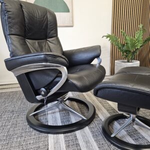 Stressless® Mayfair Signature lenestol med krakk - Bilde 8