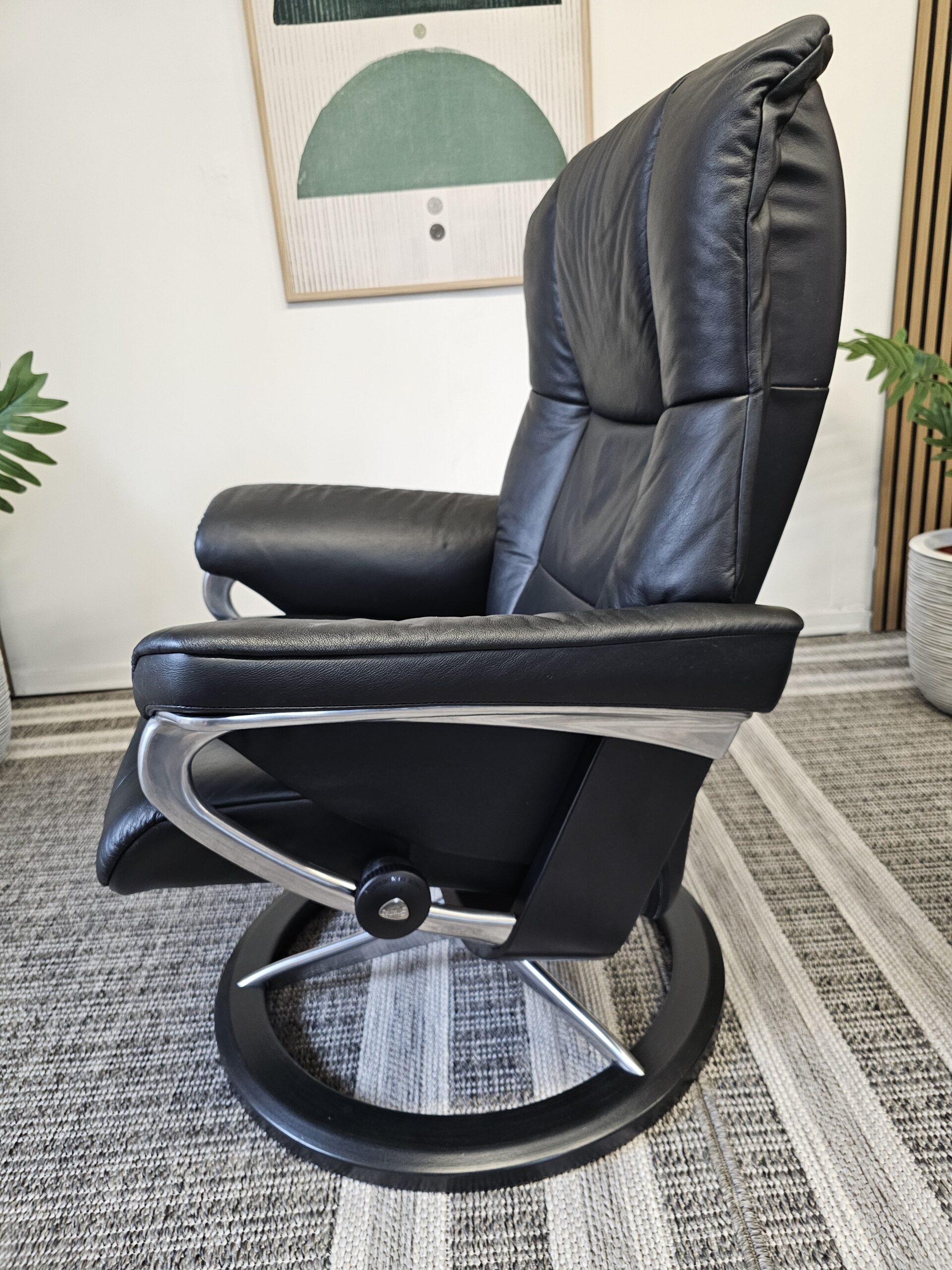 Stressless® Mayfair Signature lenestol med krakk - Bilde 10