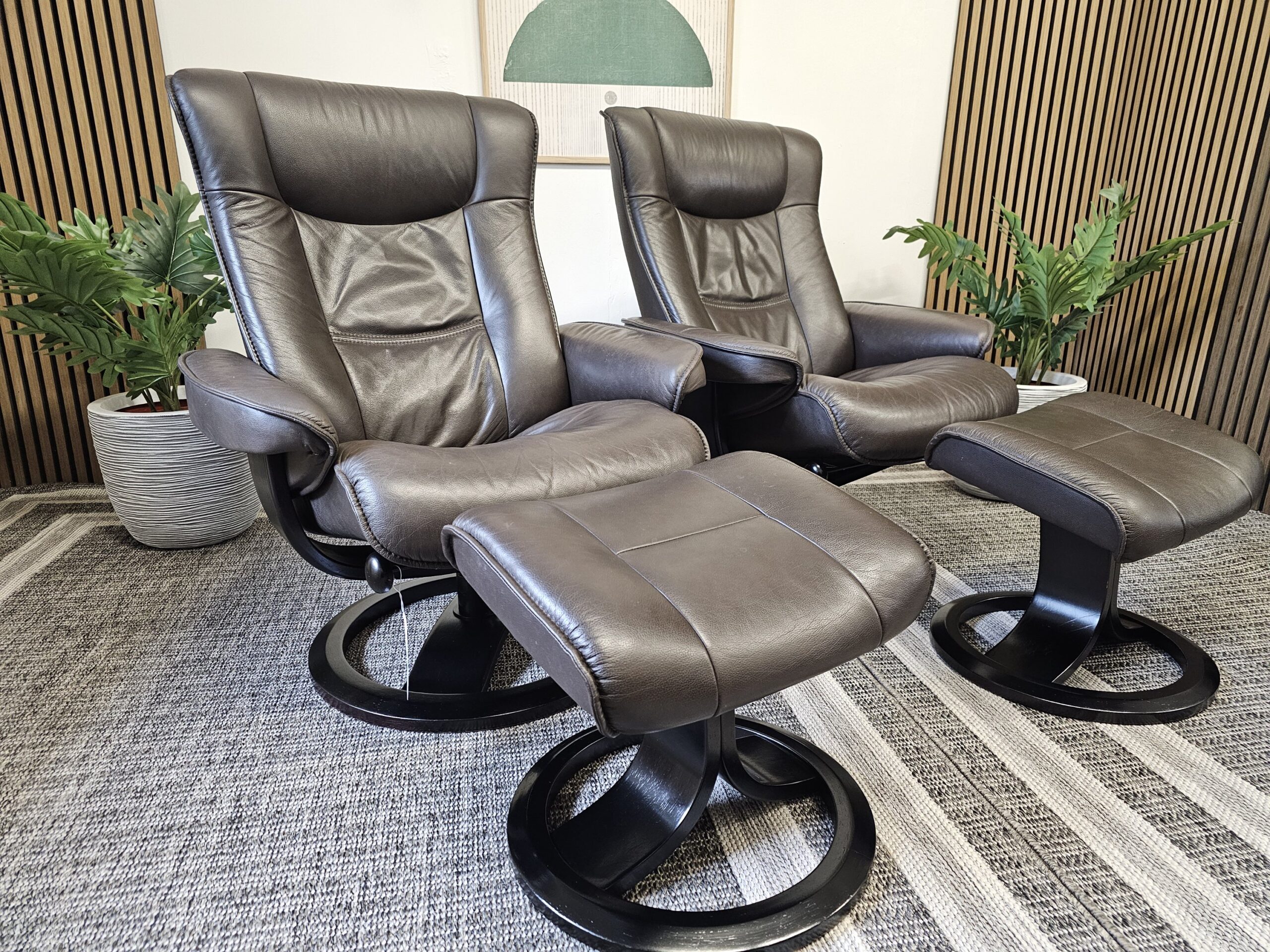 IMG lenestoler fra Ekornes med krakk- Pent brukt! - Bilde 11