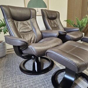 IMG lenestoler fra Ekornes med krakk- Pent brukt!