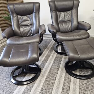 IMG lenestoler fra Ekornes med krakk- Pent brukt! - Bilde 5