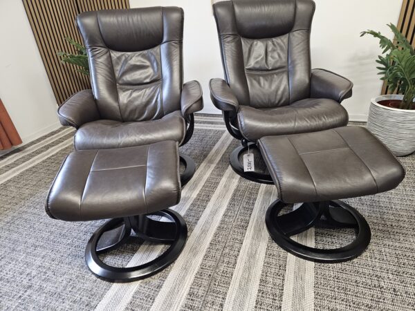 IMG lenestoler fra Ekornes med krakk- Pent brukt!