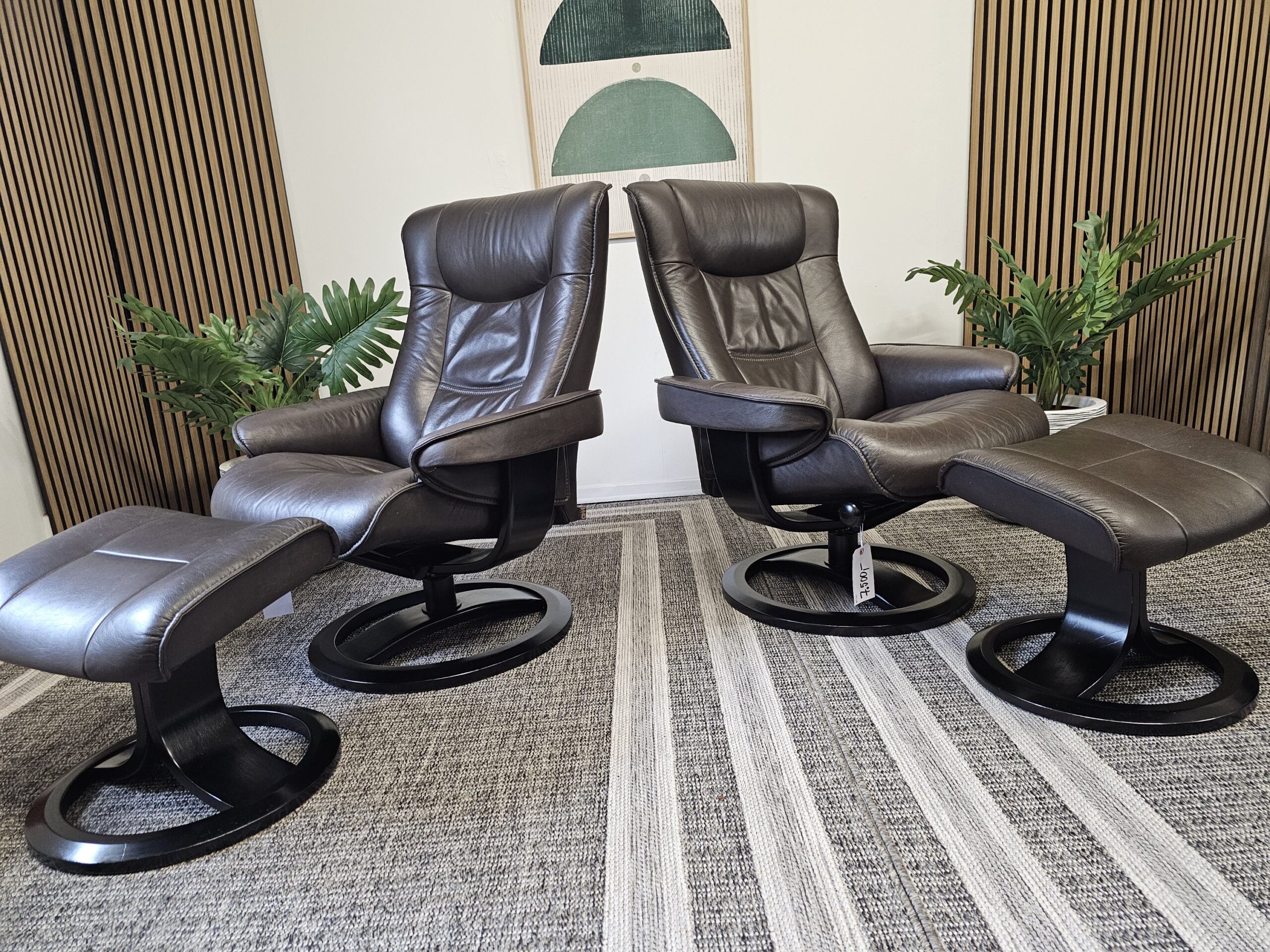IMG lenestoler fra Ekornes med krakk- Pent brukt! - Bilde 4