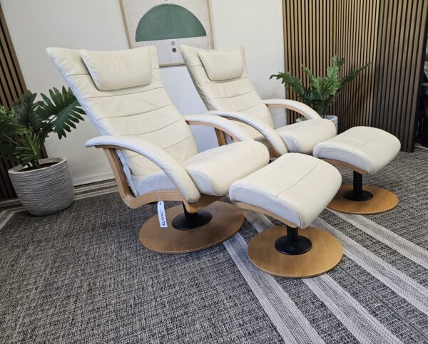 2 stk. Brunstad Delta Swing lenestoler m/krakk
