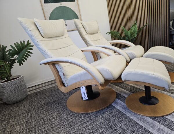 2 stk. Brunstad Delta Swing lenestoler m/krakk