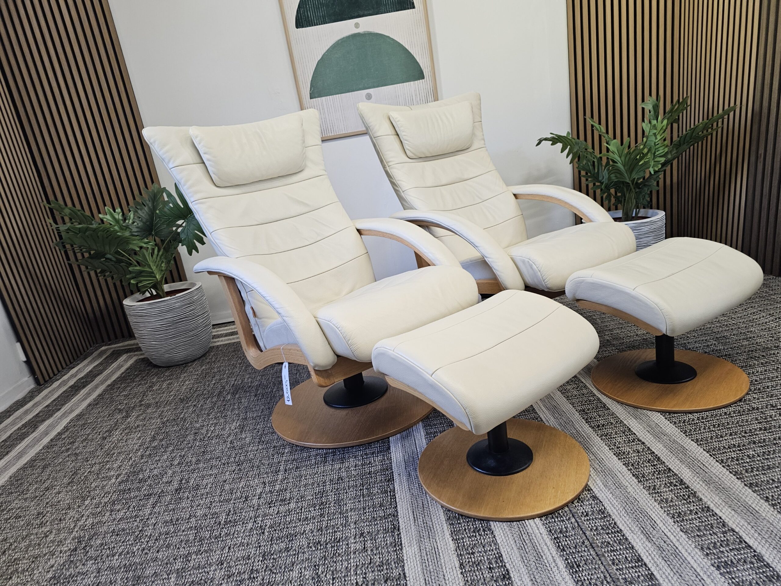 2 stk. Brunstad Delta Swing lenestoler m/krakk - Bilde 2