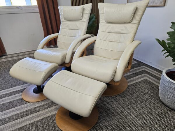 2 stk. Brunstad Delta Swing lenestoler m/krakk