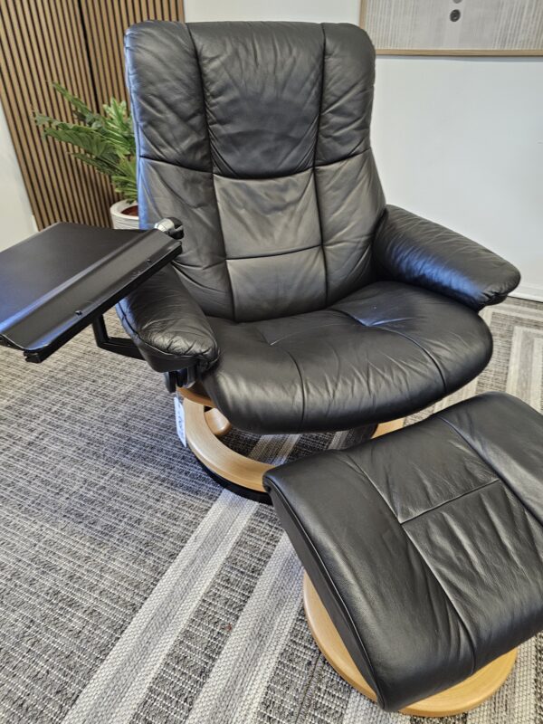 Stressless® Mayfair Large m/krakk + Stressless® PC-bord + Stressless® høyring