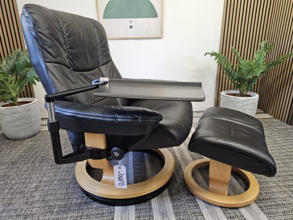 Stressless® Mayfair Large m/krakk + Stressless® PC-bord + Stressless® høyring