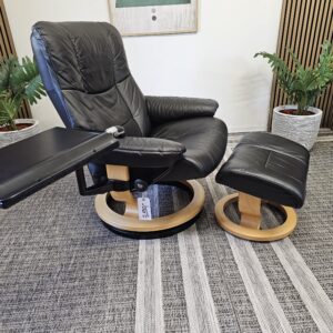 Stressless® Mayfair Large m/krakk + Stressless® PC-bord + Stressless® høyring