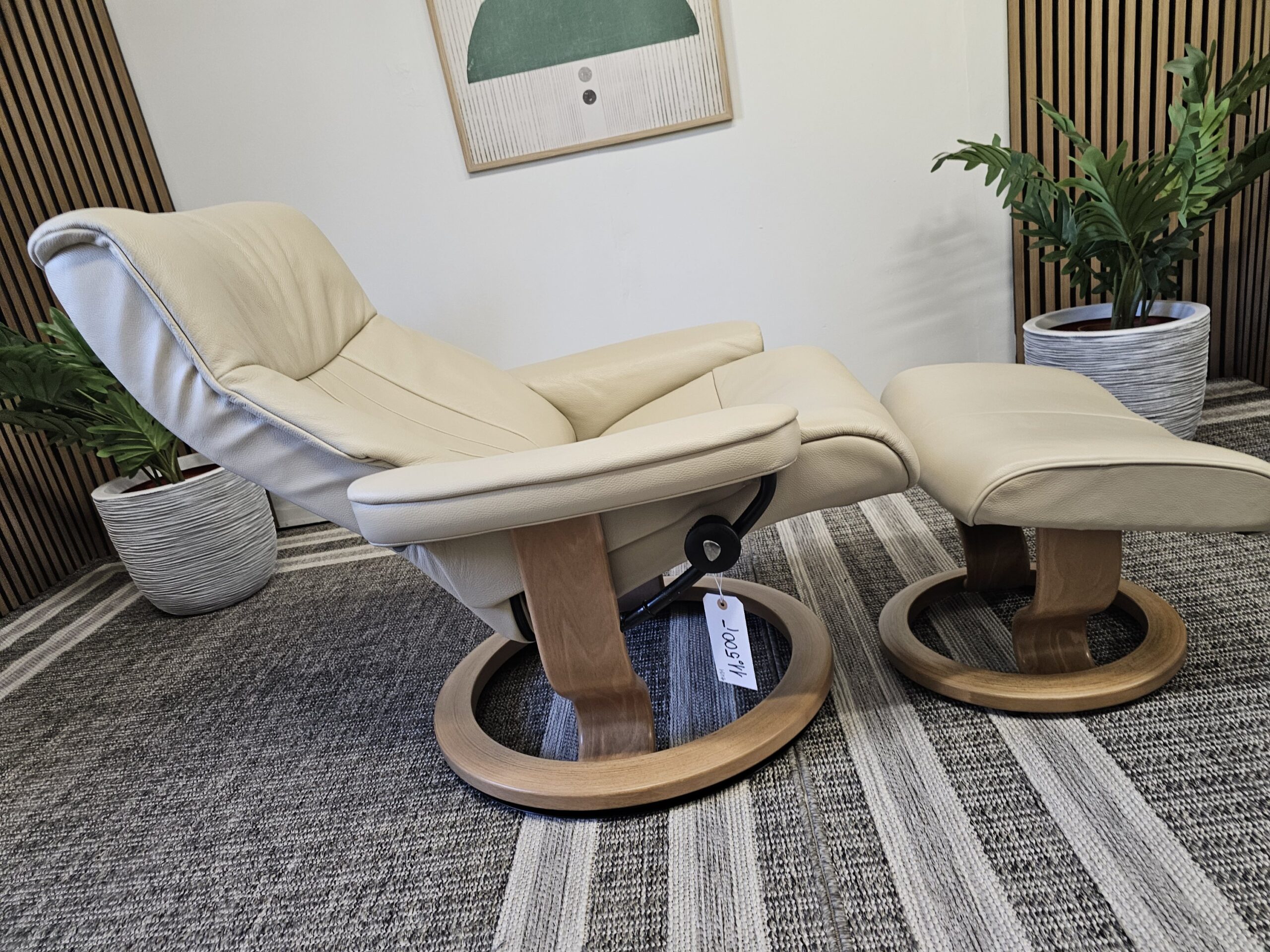 Stressless® Crown lenestol med krakk - Bilde 6