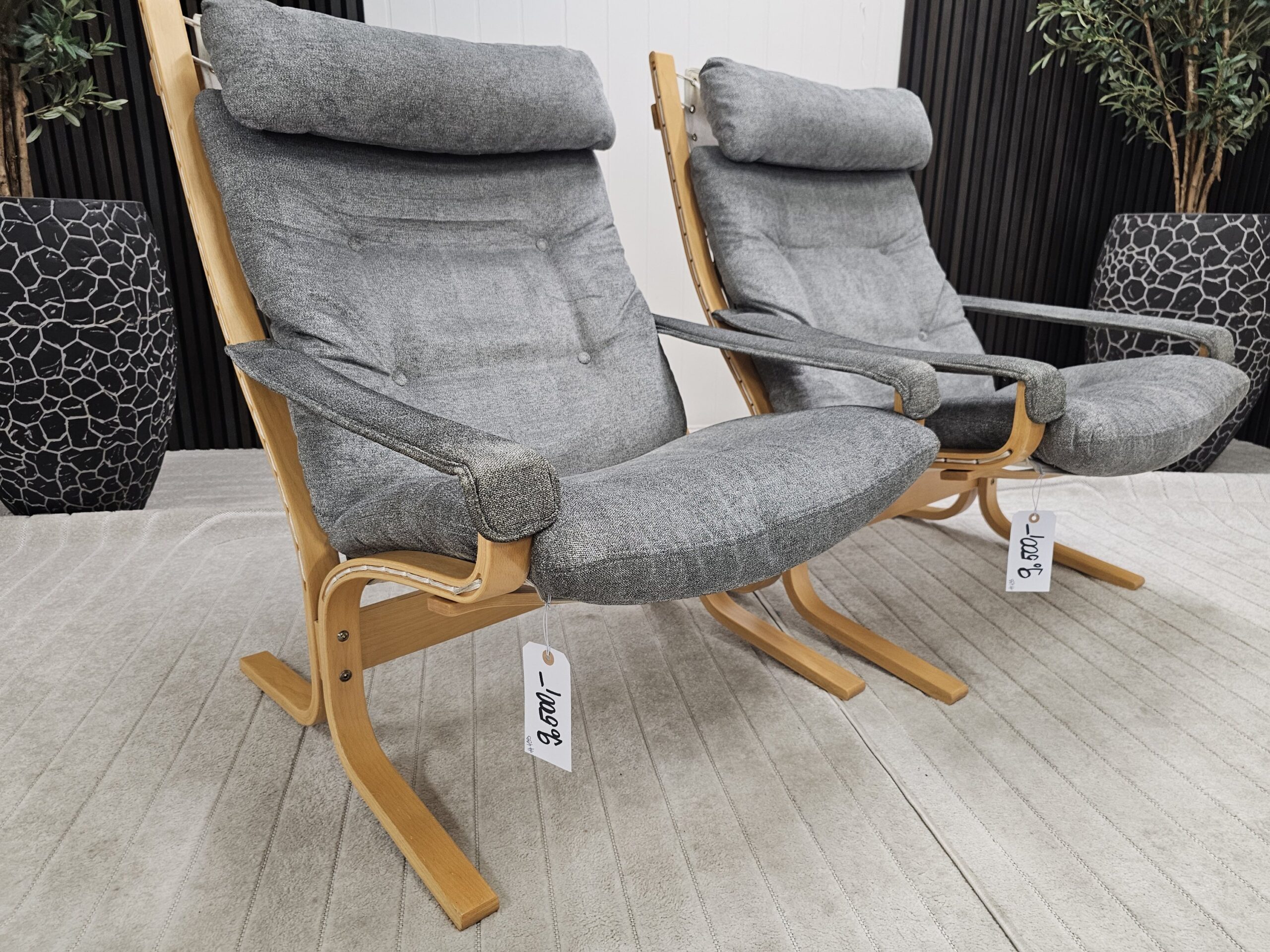2 stk LK Hjelle Siesta Classic m/armlener lenestoler - Bilde 2