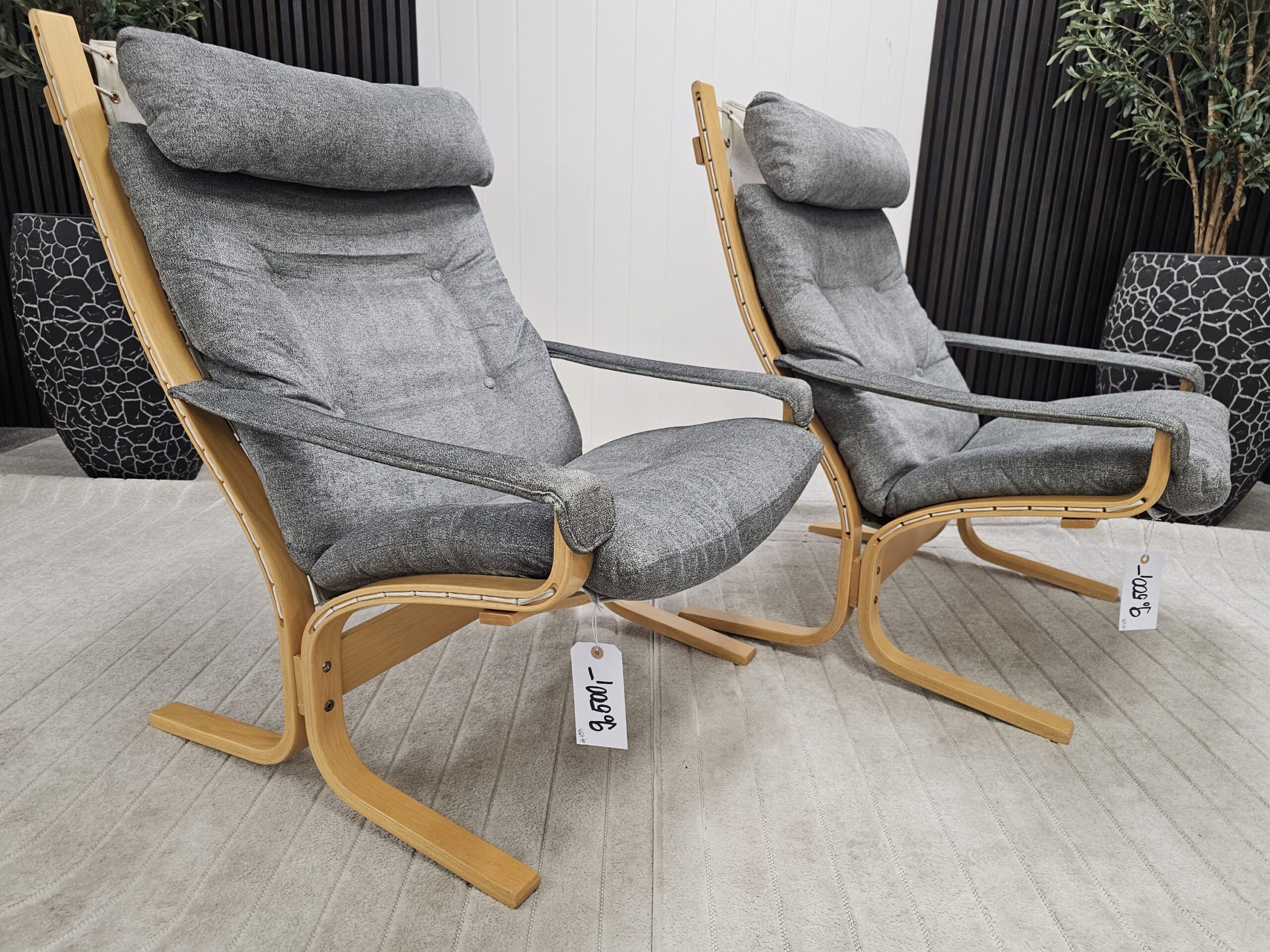 2 stk LK Hjelle Siesta Classic m/armlener lenestoler - Bilde 1