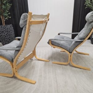 2 stk LK Hjelle Siesta Classic m/armlener lenestoler - Bilde 4