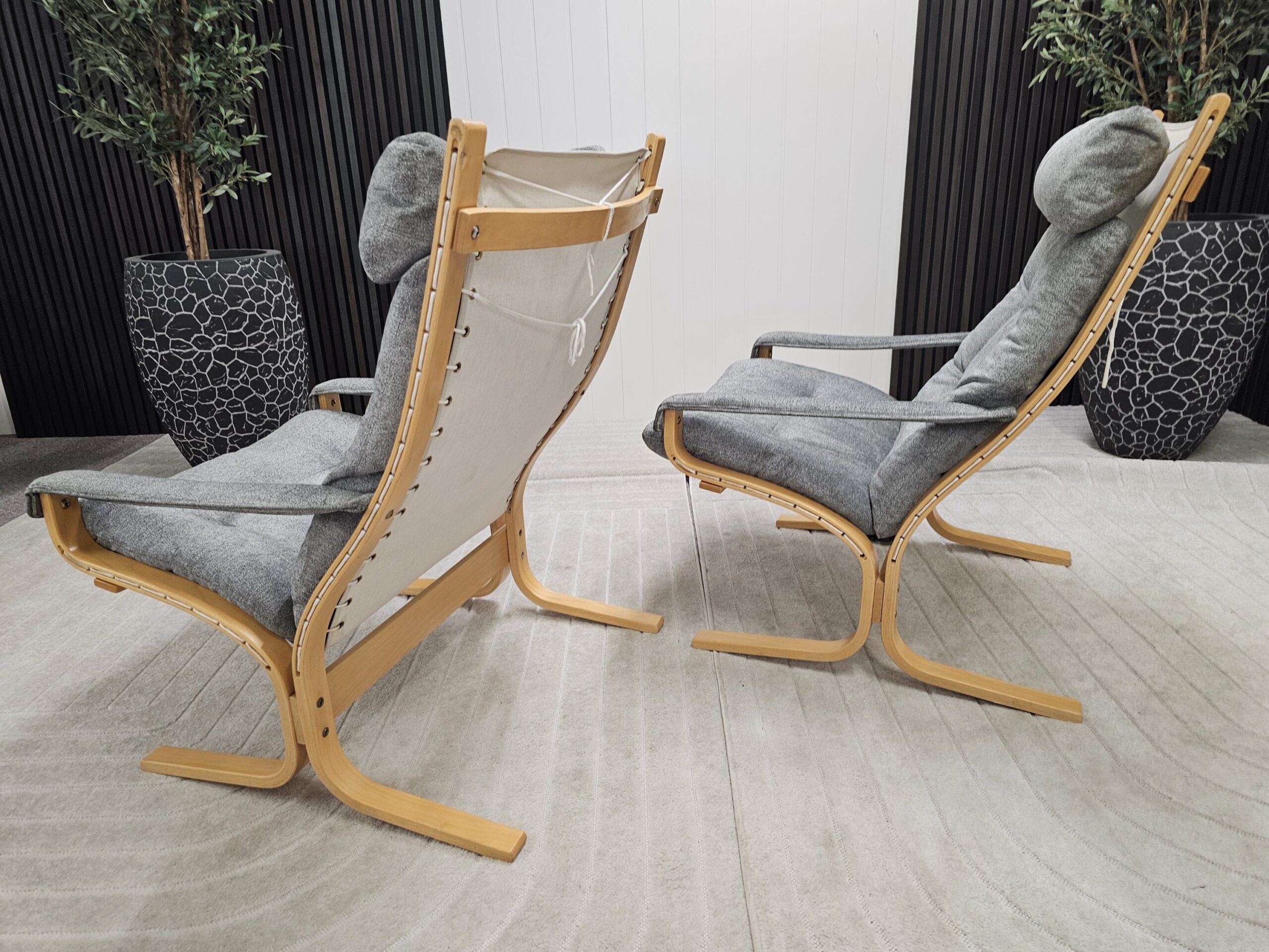 2 stk LK Hjelle Siesta Classic m/armlener lenestoler - Bilde 4