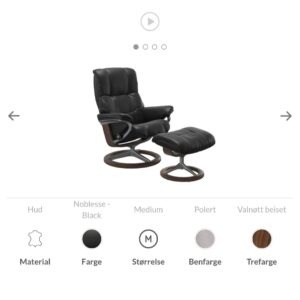 Stressless® Mayfair Signature lenestol m/krakk - Bilde 5