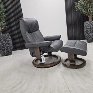 Stressless® Crown lenestol med krakk - Bilde 8