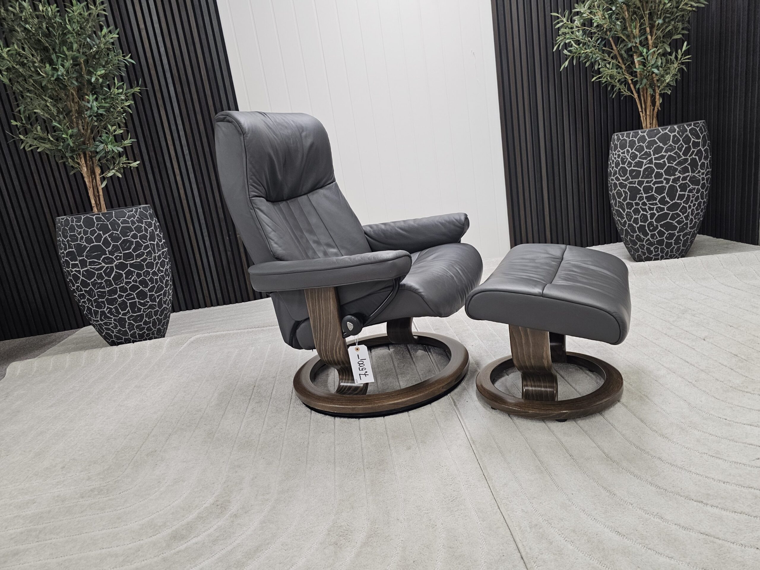Stressless® Crown lenestol med krakk - Bilde 8