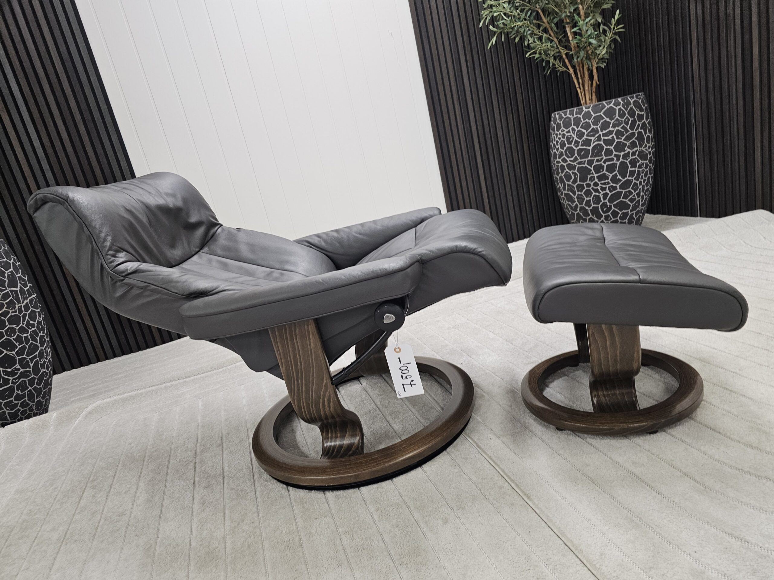Stressless® Crown lenestol med krakk - Bilde 2