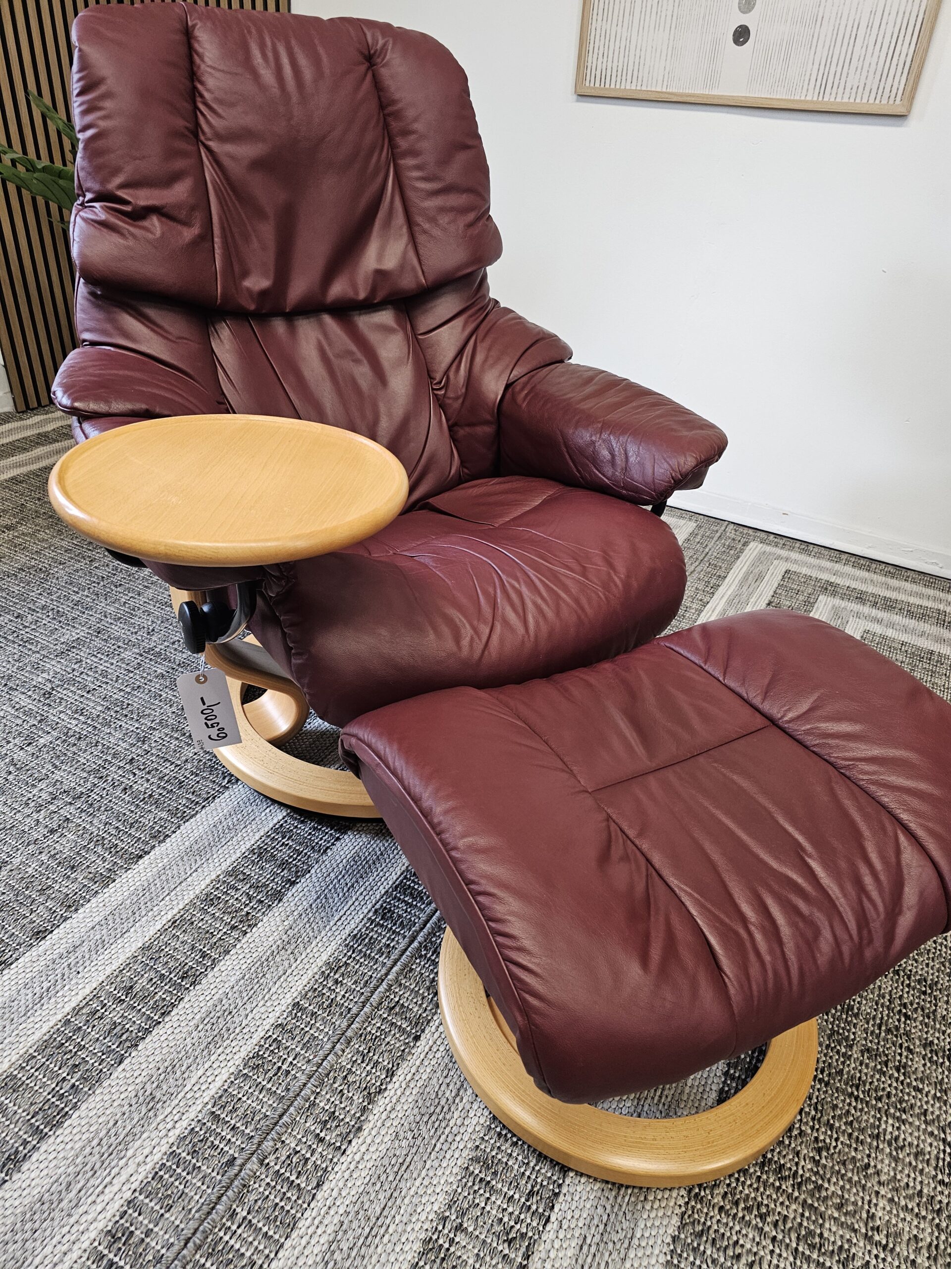 Stressless® Reno Medium med krakk + Stressless® Swing bord - Bilde 14
