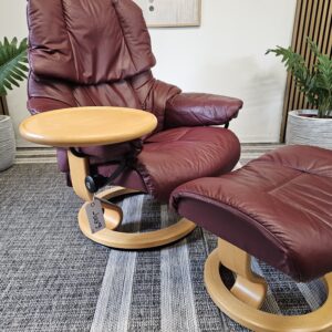 Stressless® Reno Medium med krakk + Stressless® Swing bord - Bilde 4