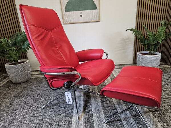 Stressless® City lenestol med krakk