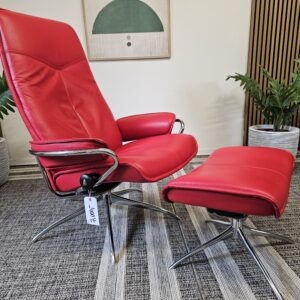 Stressless® City lenestol med krakk