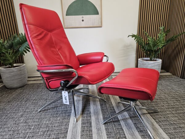 Stressless® City lenestol med krakk