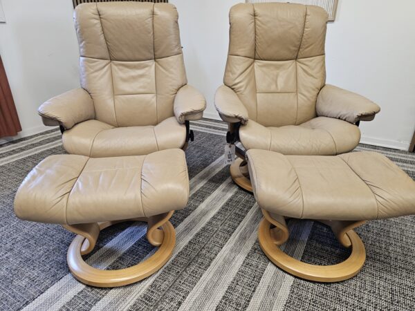 2 stk. Stressless® Mayfair lenestoler m/krakk