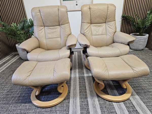 2 stk. Stressless® Mayfair lenestoler m/krakk