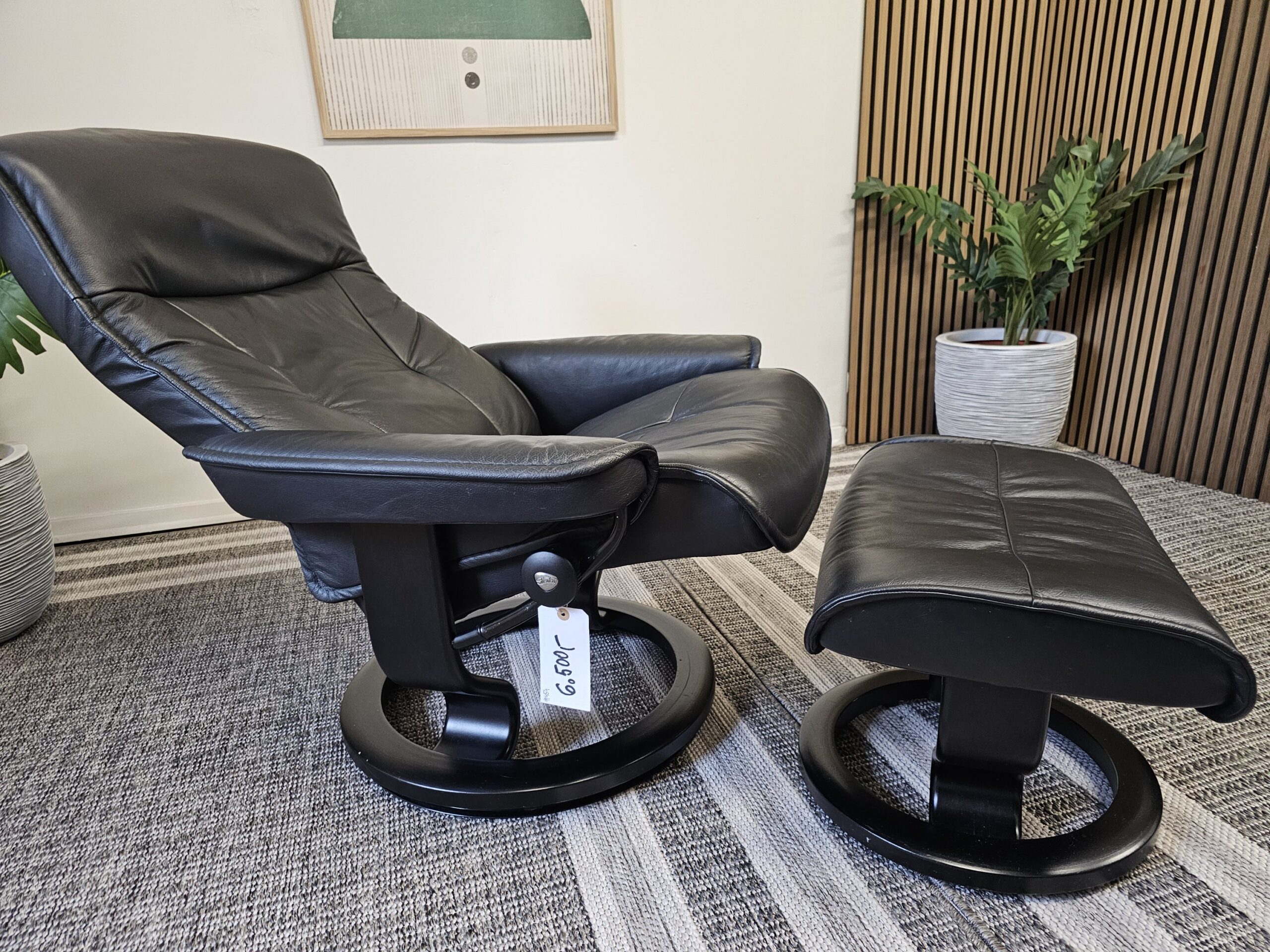 Stressless® Classic lenestol med krakk - Bilde 3