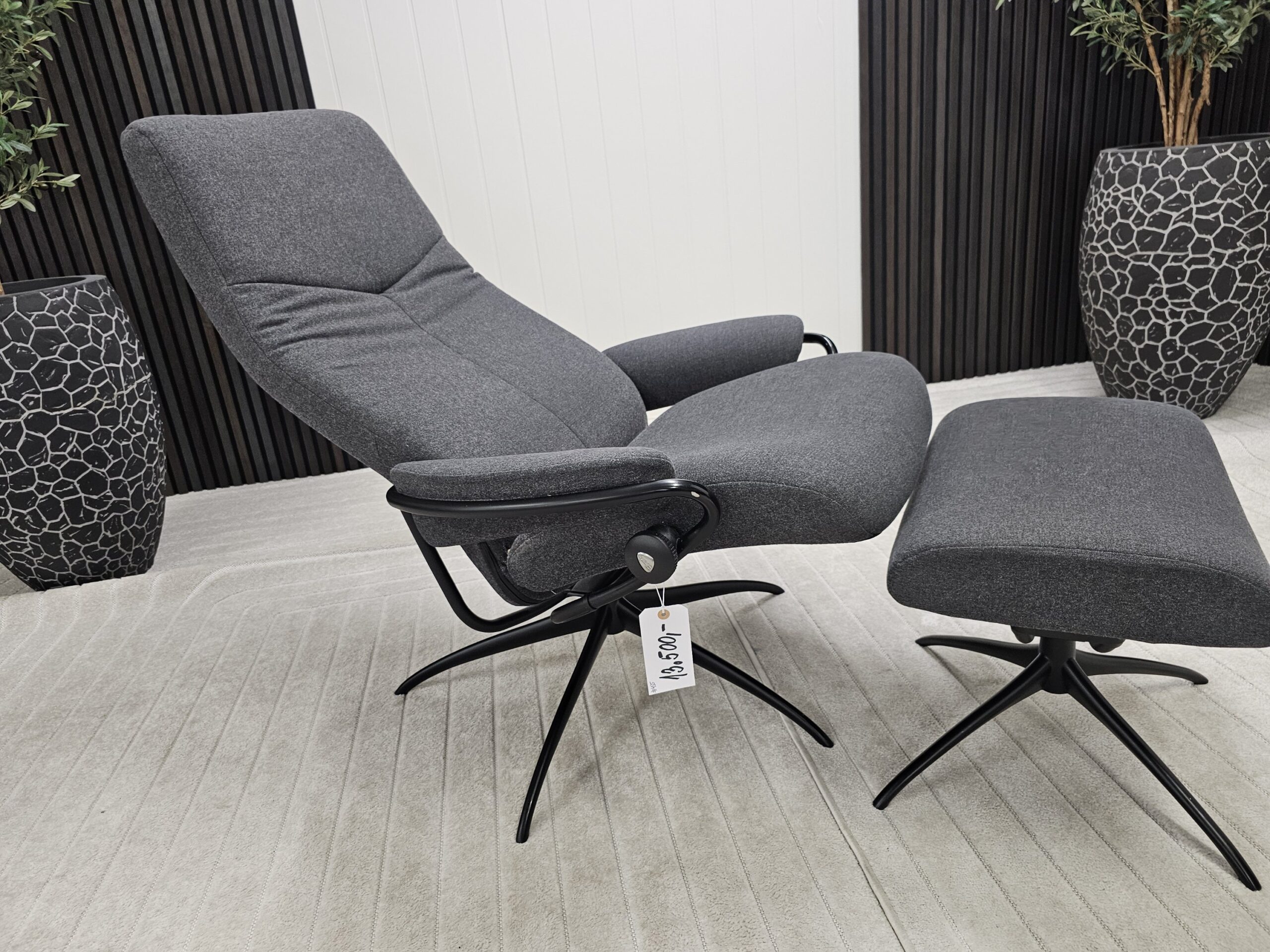 Stressless® City høyrygg lenestol med krakk - Bilde 3