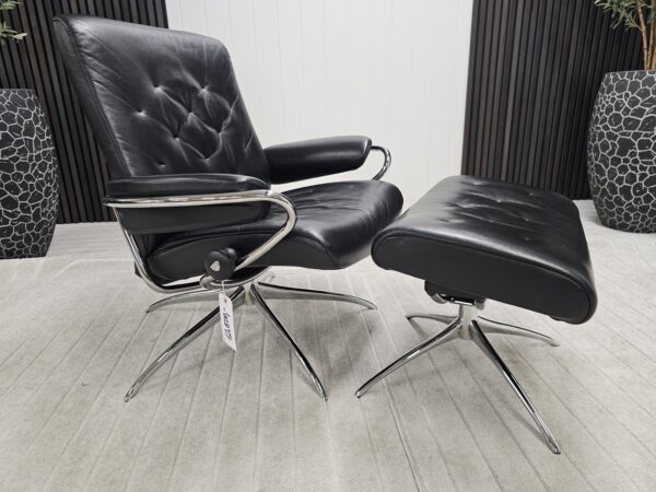 Stressless® Metro lav rygg lenestol med krakk