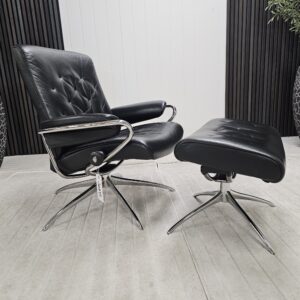 Stressless® Metro lav rygg lenestol med krakk - Bilde 3
